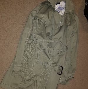 Olive green utility jacket